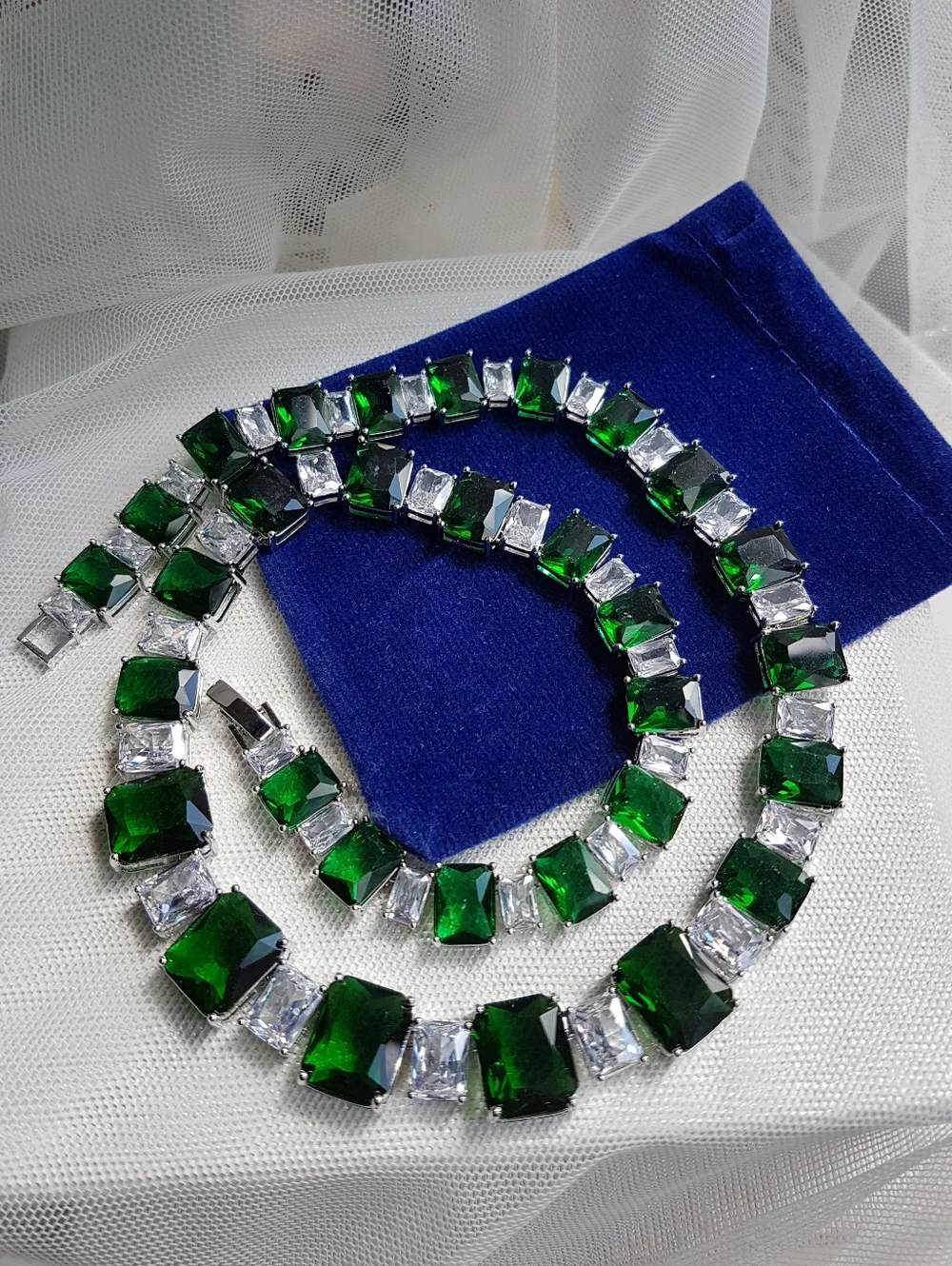 Swarovski Elements Emerald Green Square Solitaire Gemstone Studs Earrings NEW